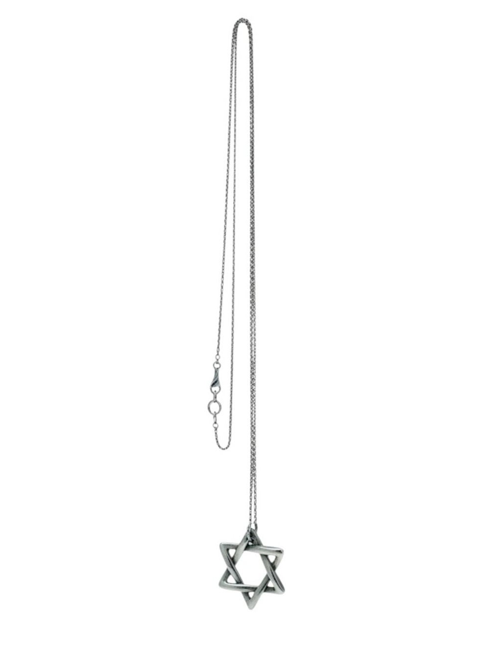 Tiffany & Co Vintage Star of David Large Pendant Sterling Silver Necklace - Picture 6 of 9